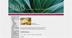 Desktop Screenshot of desertmuseumdigitallibrary.org